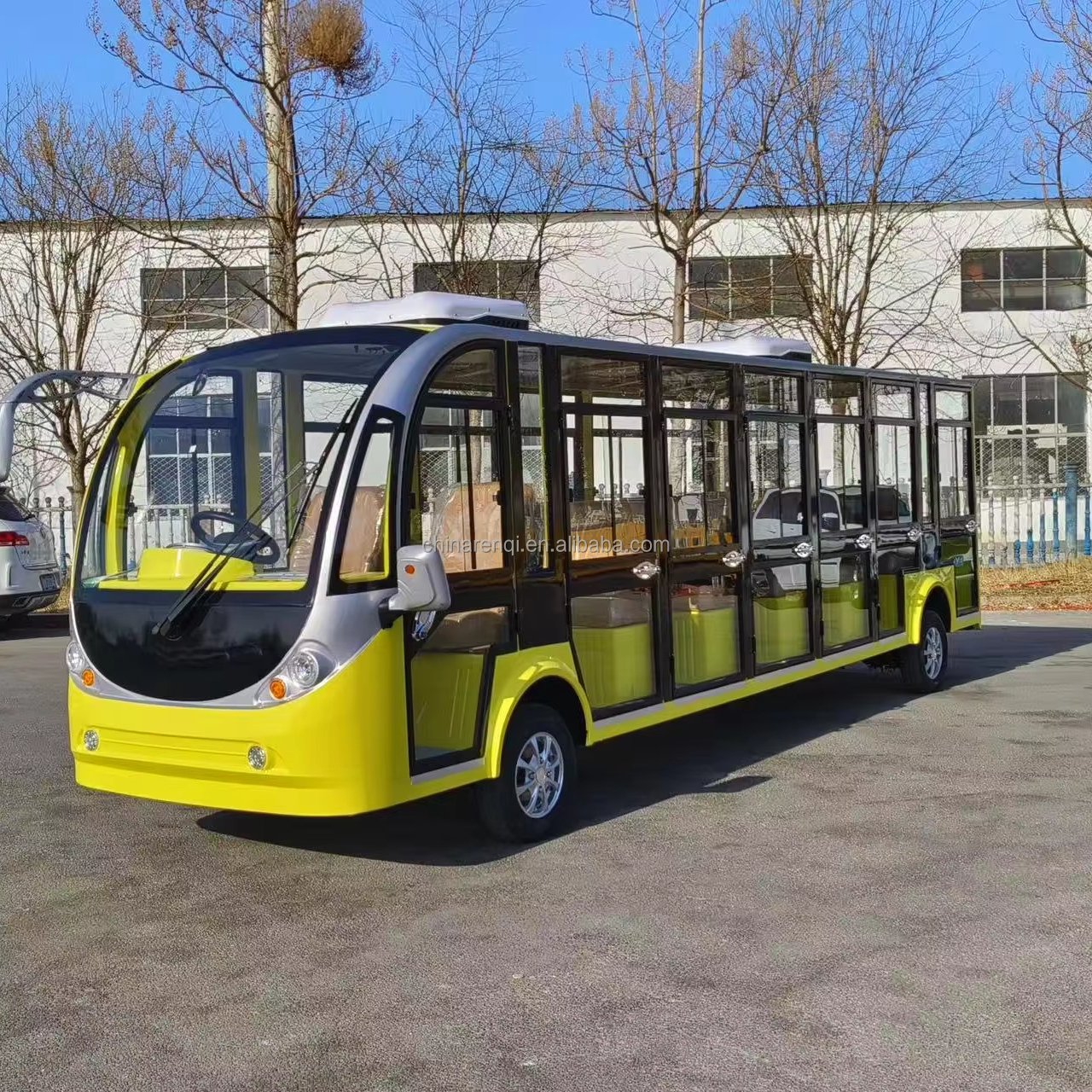 20-Seat Electric Sightseeing Bus for Scenic Tourism for Car Rides & Tours